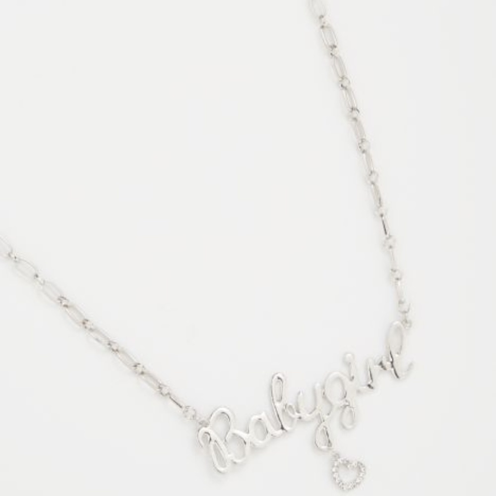 Silver Baby Girl Necklace